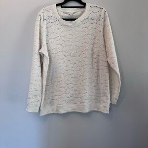 Lucky Brand Off-White Lace‎ Sweater